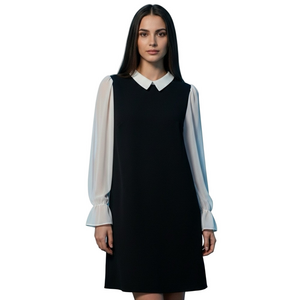 Shelby & Palmer Black and White Long Sleeve Dress